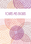 Excuses &eacute;l&eacute;gantes aux motifs color&eacute;s